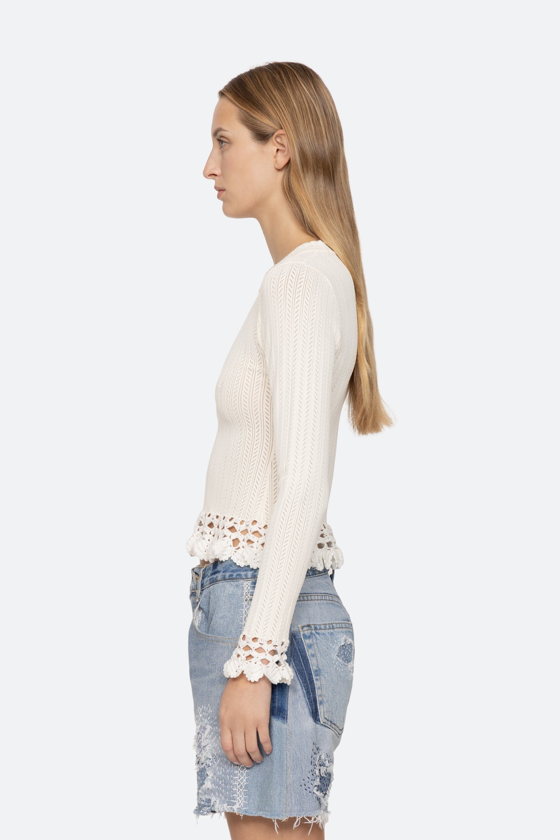 Sea NY Abbie Knit Long Sleeve Top