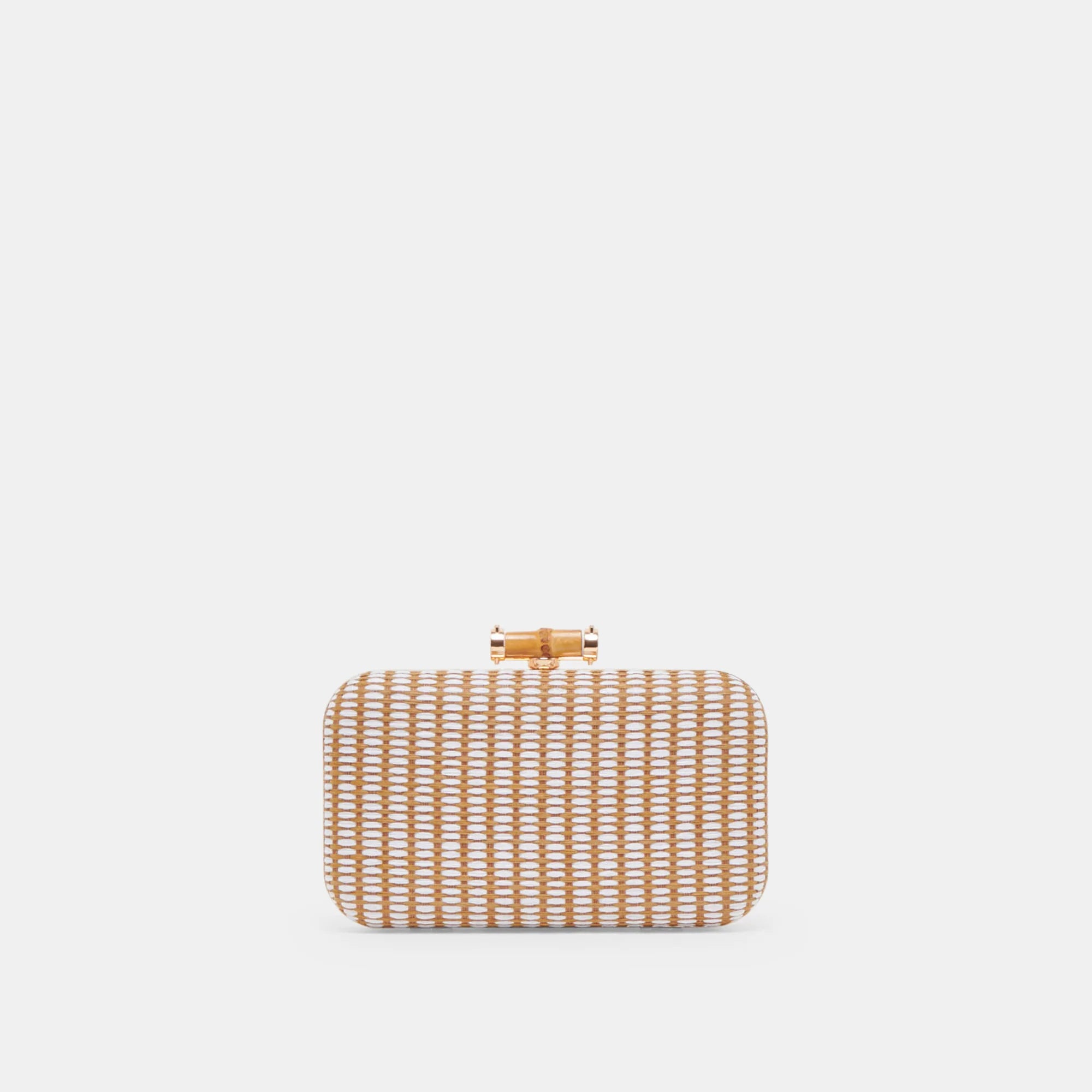 DOLCE VITA SYMI RAFFIA CLUTCH