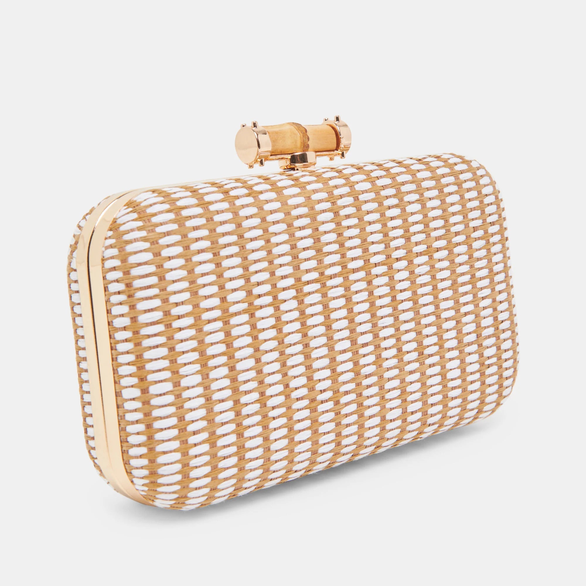 DOLCE VITA SYMI RAFFIA CLUTCH