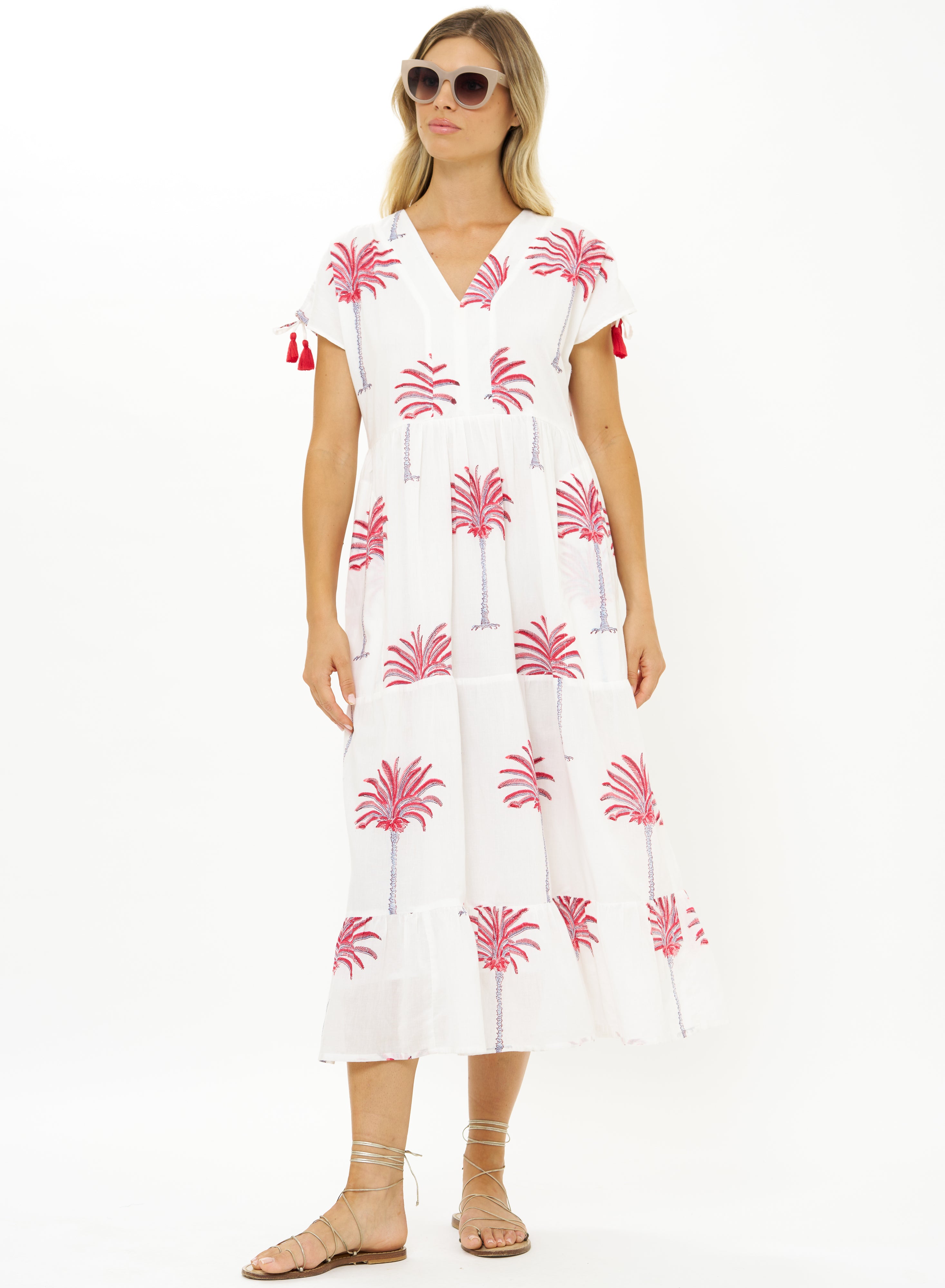 KAFTAN MIDI - CANARY CORAL