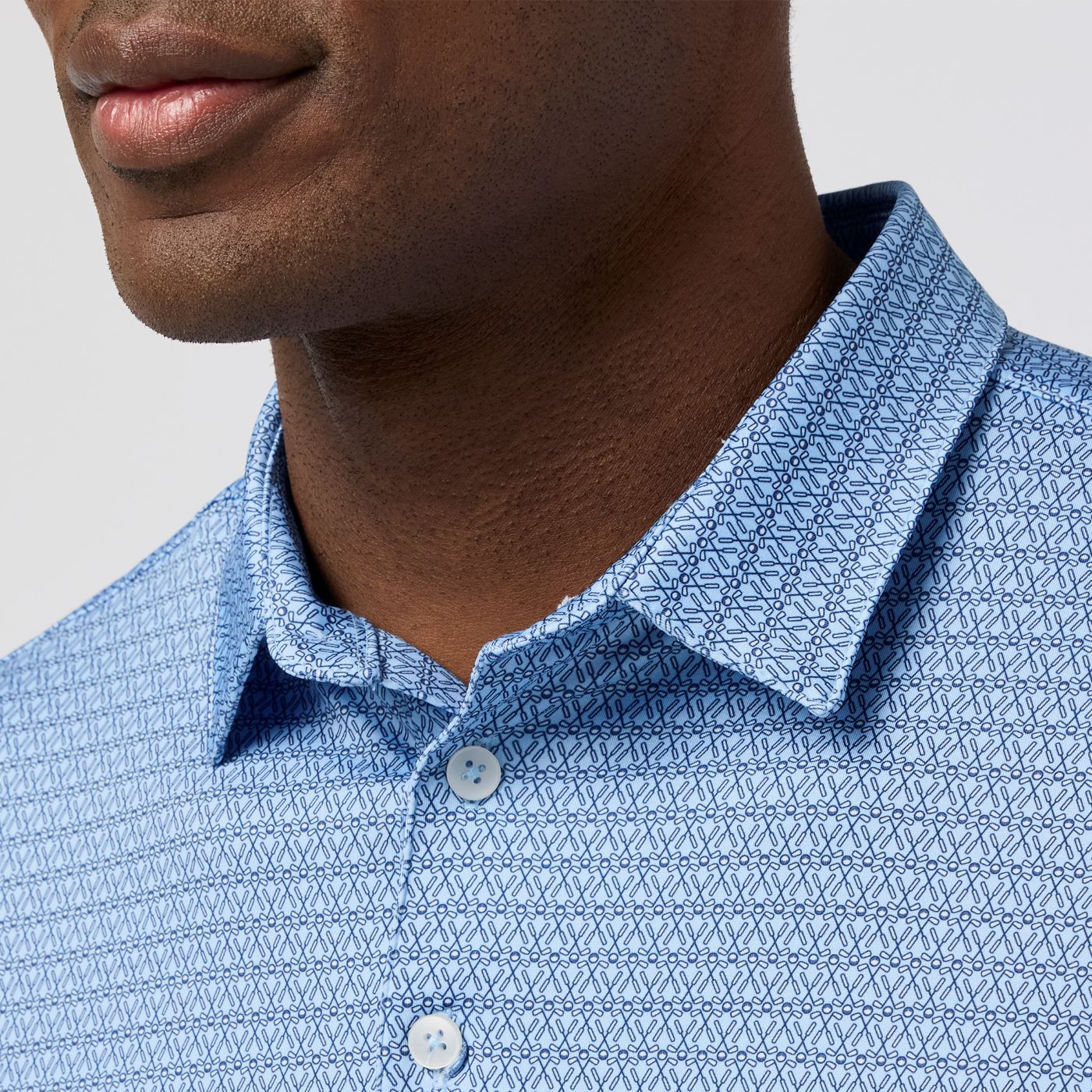 VERSA POLO - CLOUD BLUE CLUB CREST