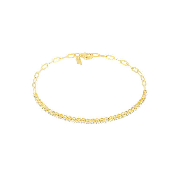 DIAMOND SEGMENT MINI LINK BRACELET EF-61475