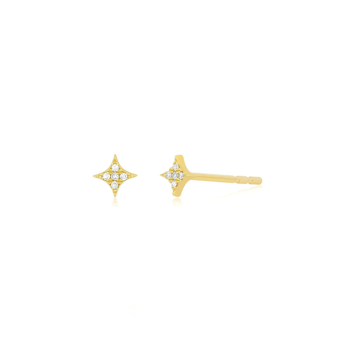 SINGLE DIAMOND SPARKLE STUD EARRING EF-61492S