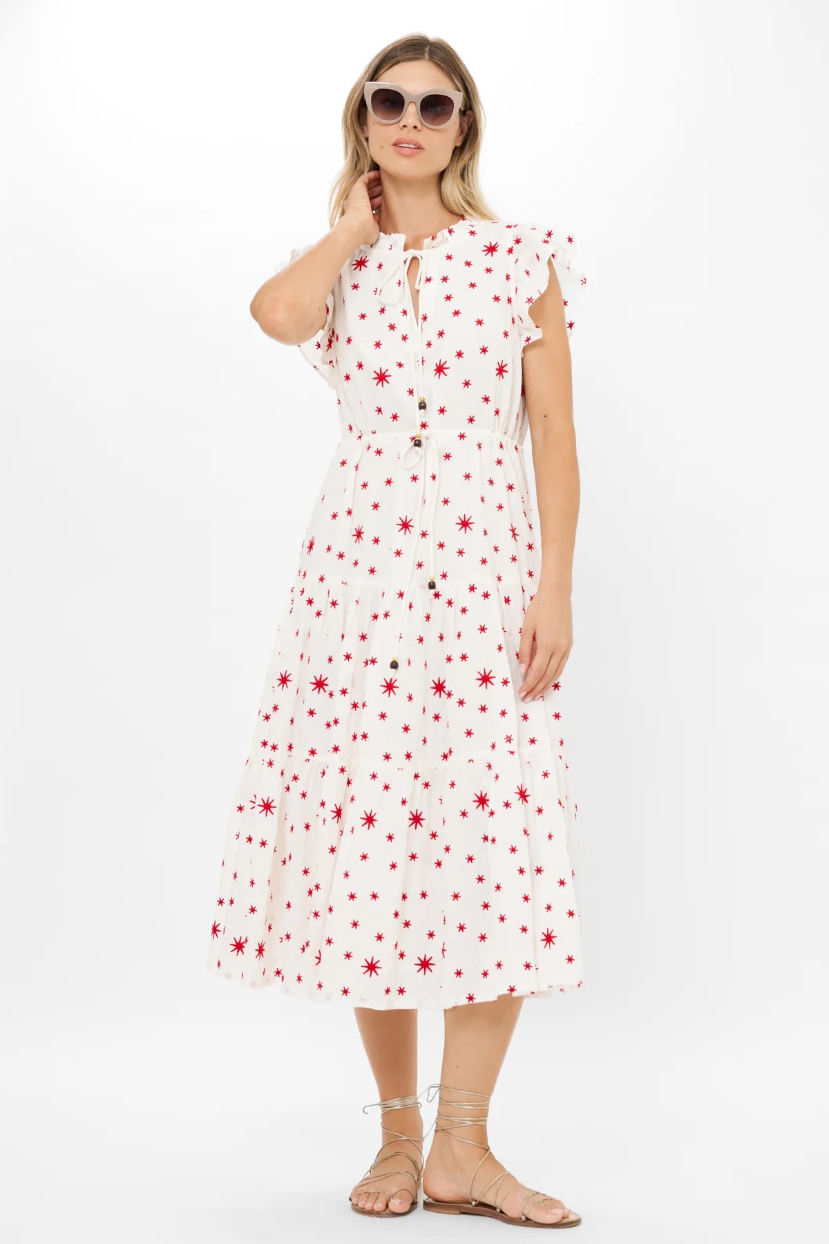 CINCHED FLIRTY MIDI