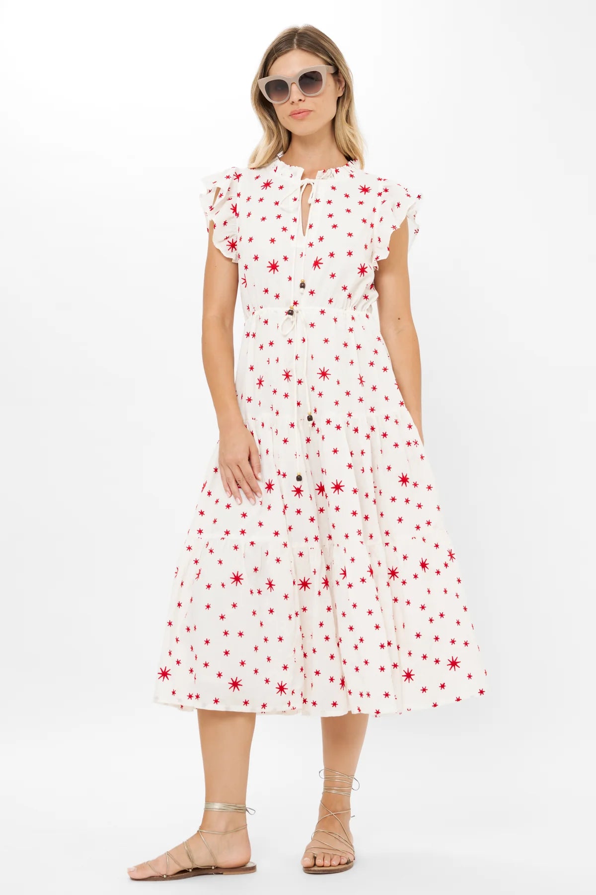 CINCHED FLIRTY MIDI