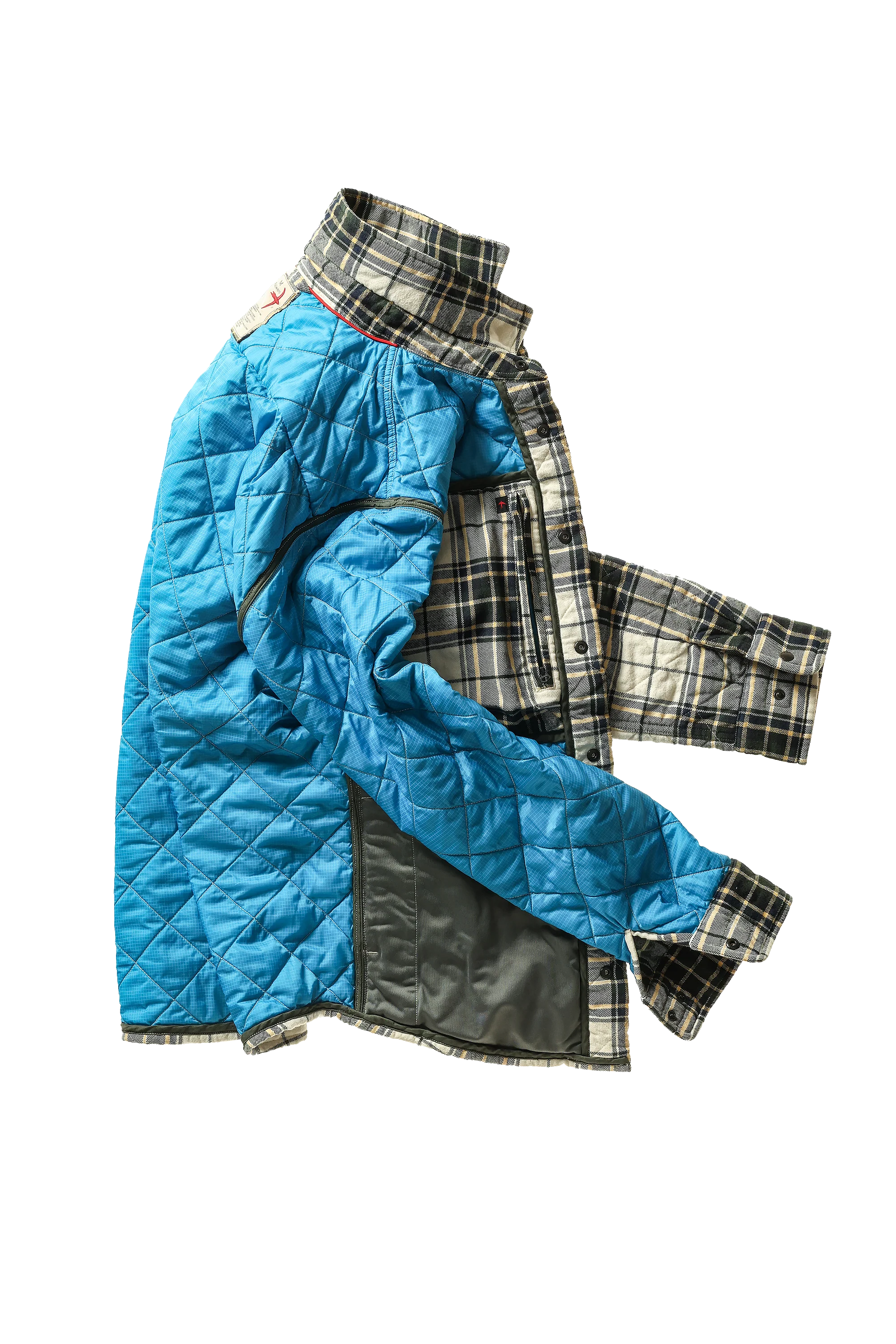 QUILTED FLANNEL SHIRT JACKET