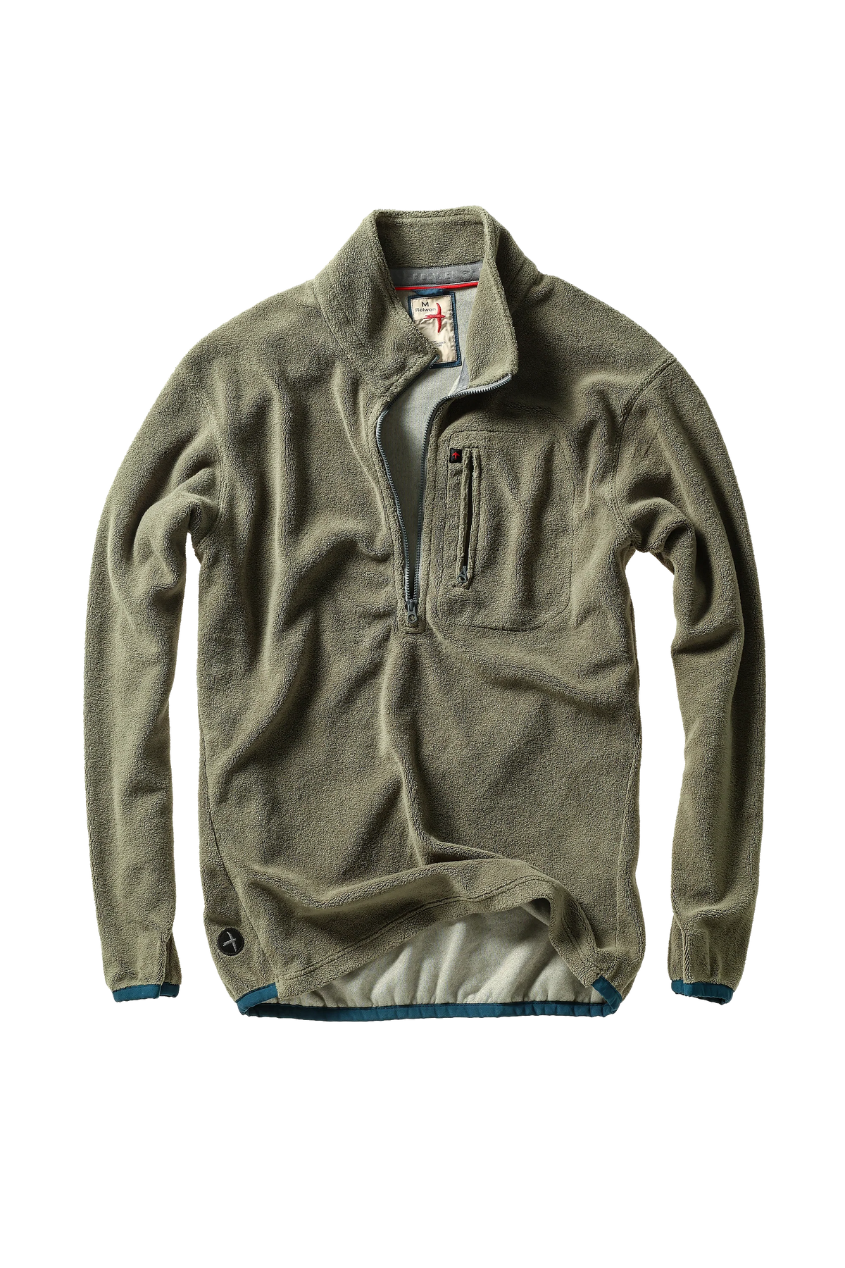 RELWEN SHEARED FLEECE HALF ZIP