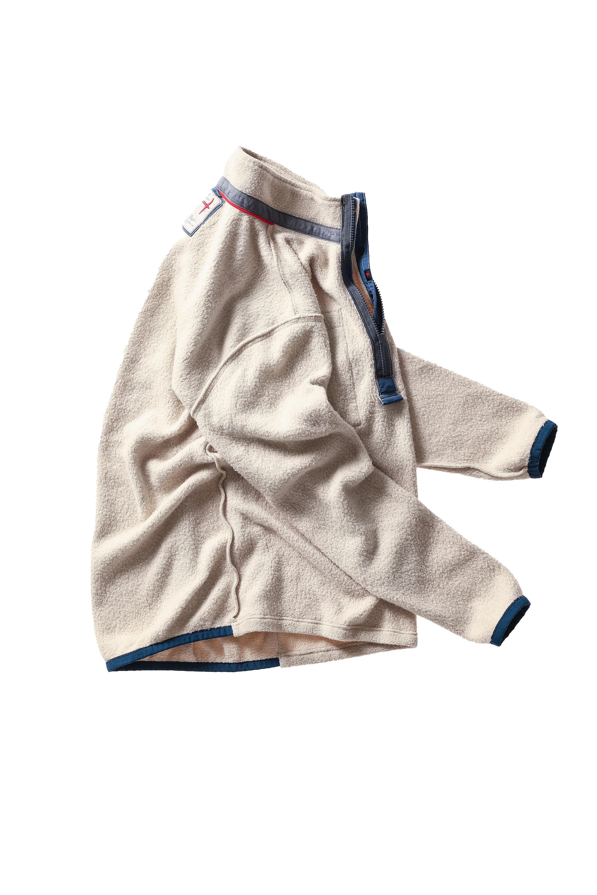 TERRY SNAP-ZIP MOCK