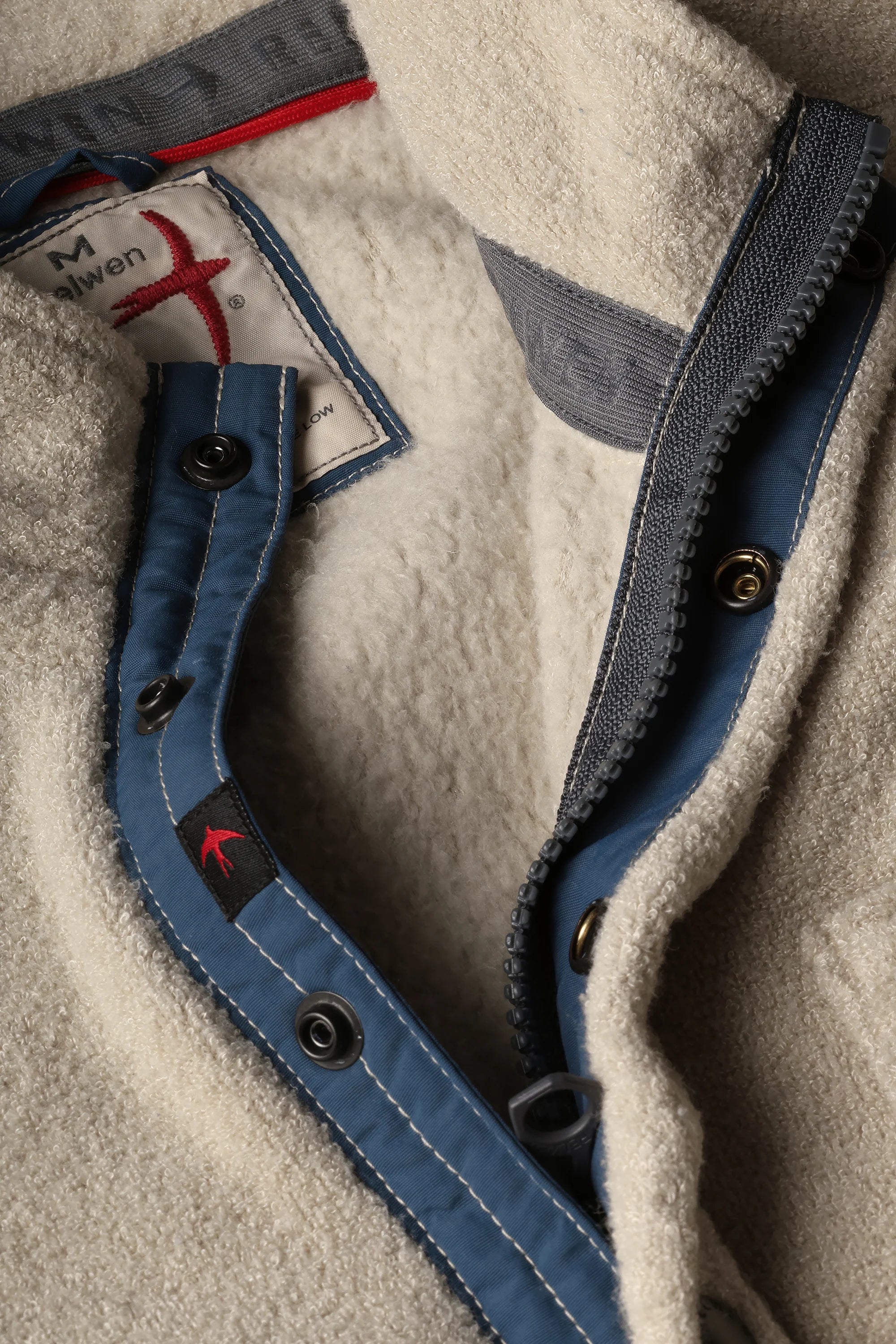 TERRY SNAP-ZIP MOCK