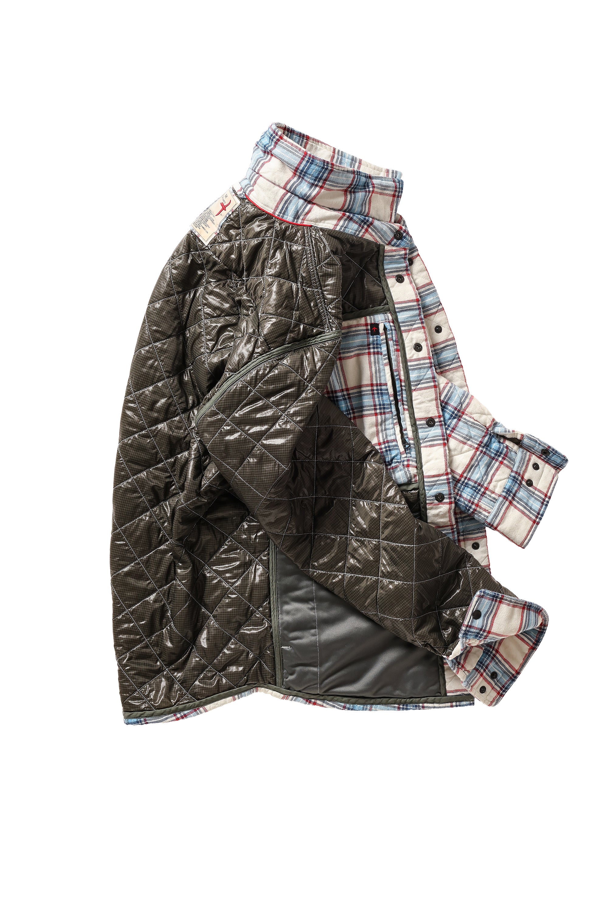 QUILTED FLANNEL SHIRT JACKET