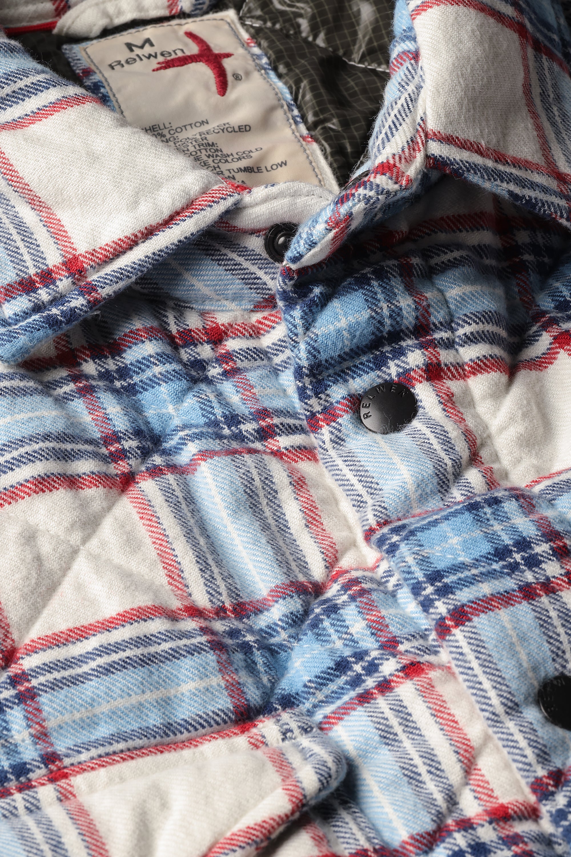 QUILTED FLANNEL SHIRT JACKET