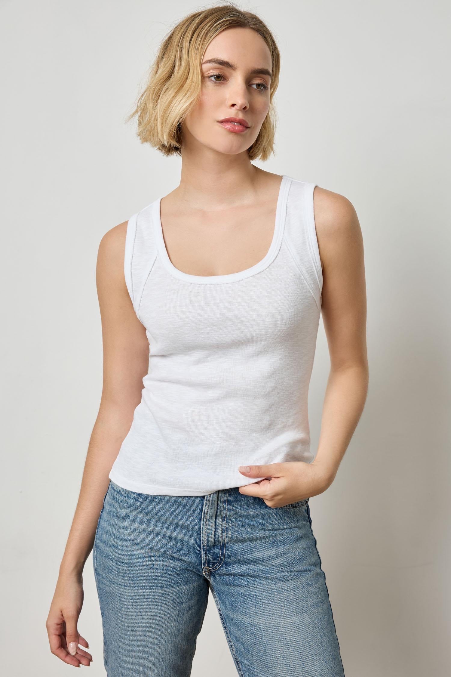 lilla p WIDE STRAP TANK