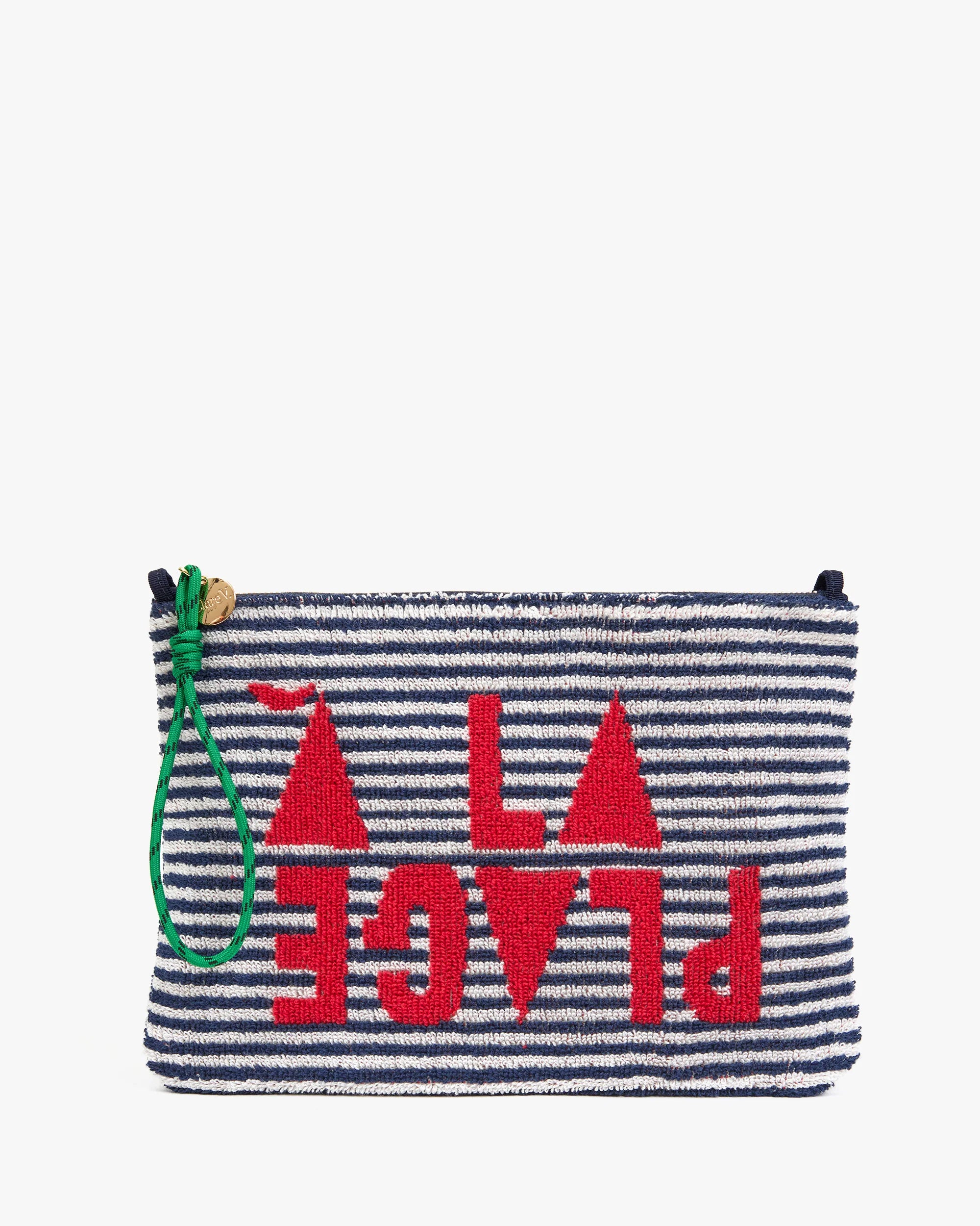 FLAT CLUTCH - TERRY STRIPE