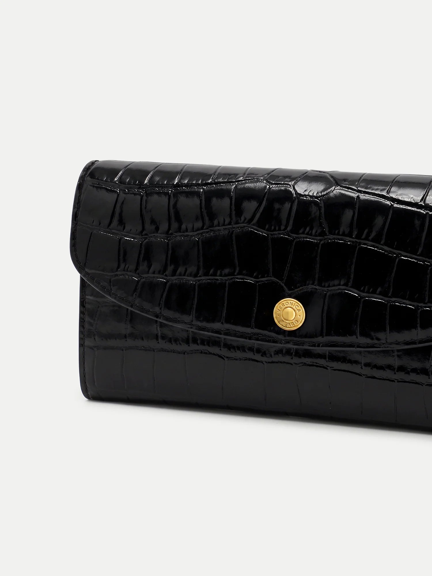 CROC CROSSBODY WALLET