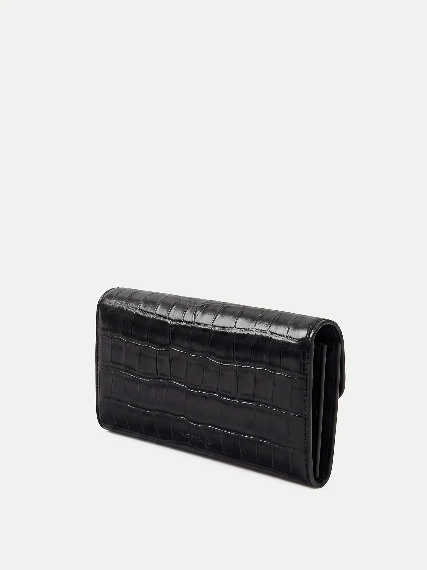 CROC CROSSBODY WALLET