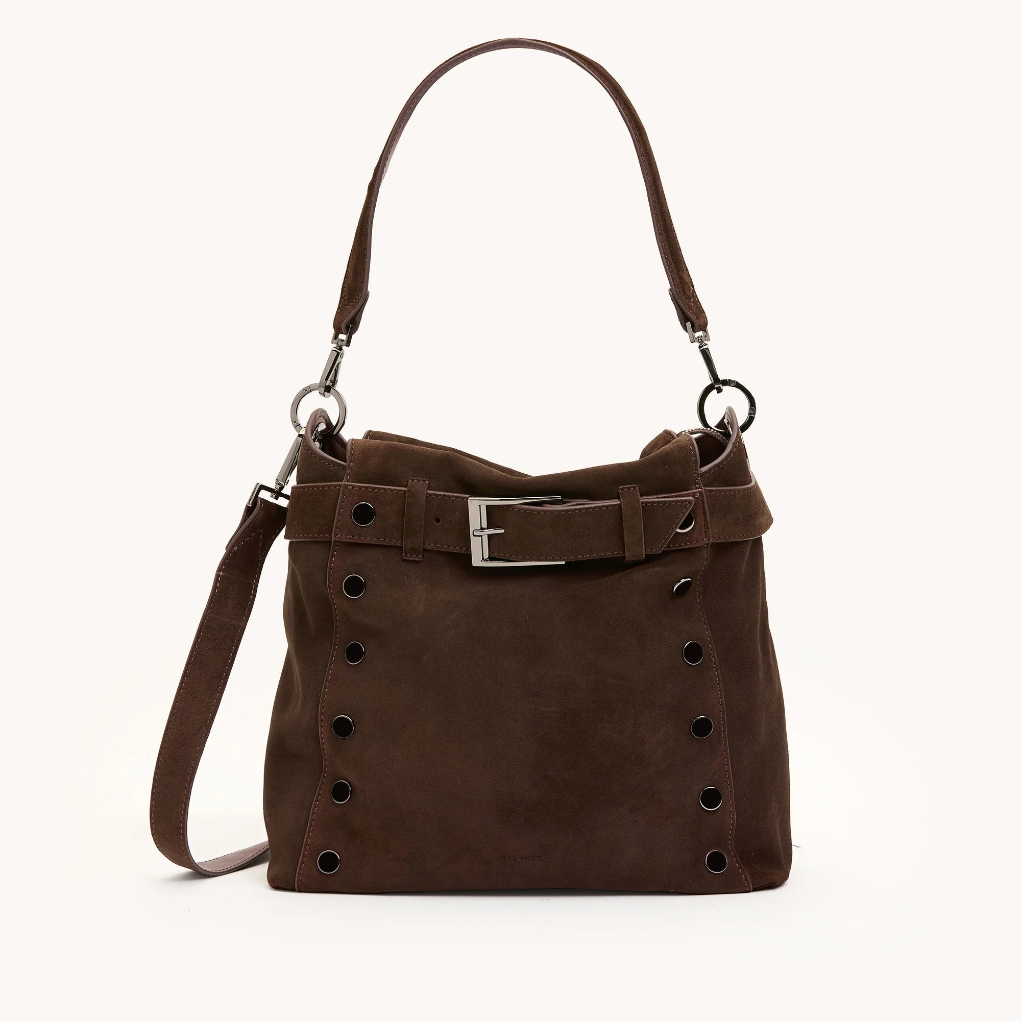 BRYANT MED - BELTED SUEDE/GM
