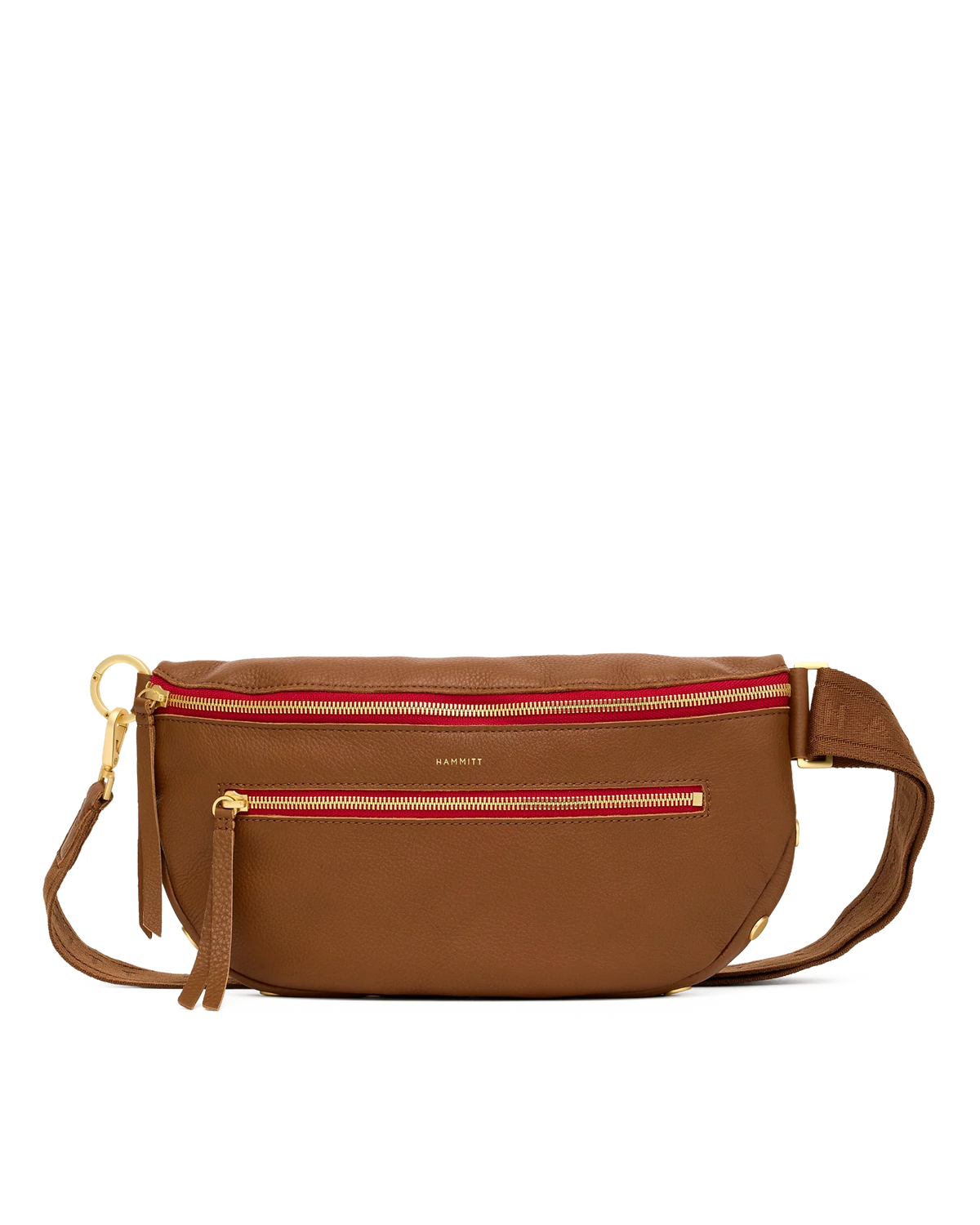 CHARLES CROSSBODY LRG - MAHOGANY PEBBLE