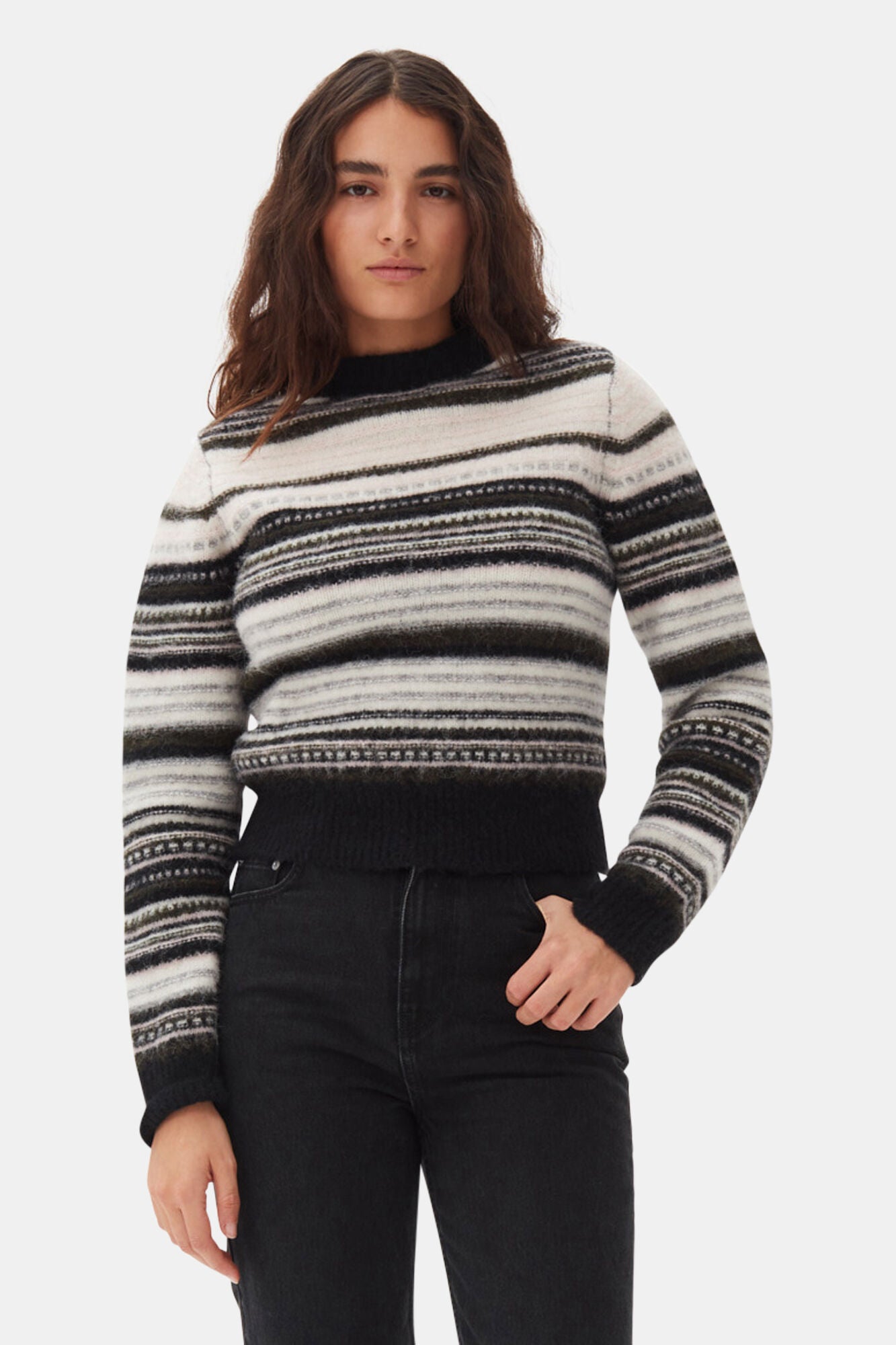 GANNI WOOL O-NECK