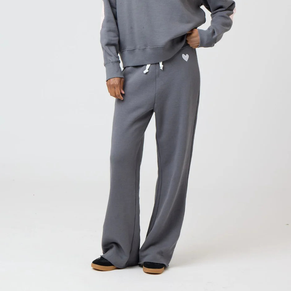 KERRI ROSENTHAL WEEKEND BARB SWEATPANT - FADED CARBON