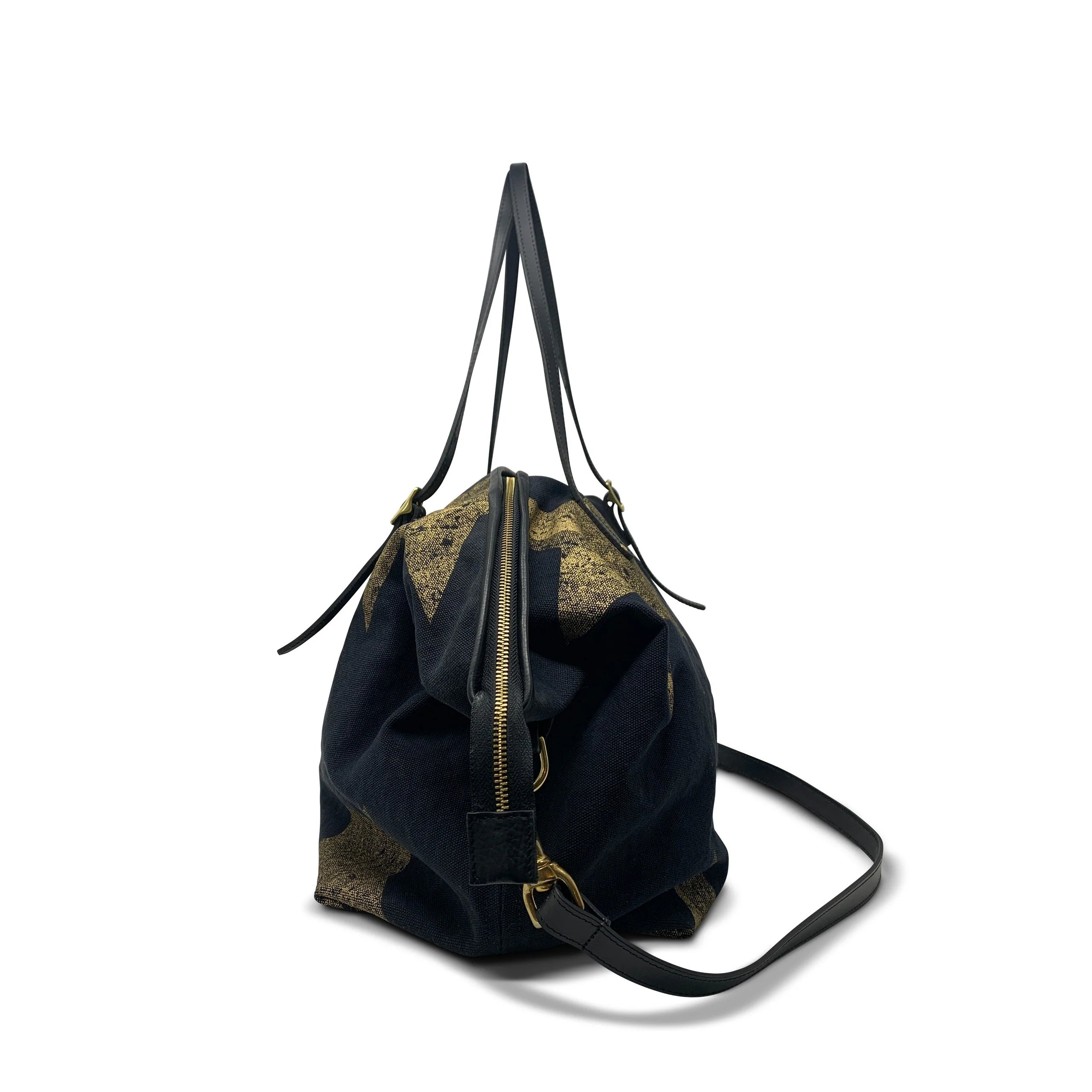 kempton & co GIGANTI GOLD STAR CANVAS CROSSBODY