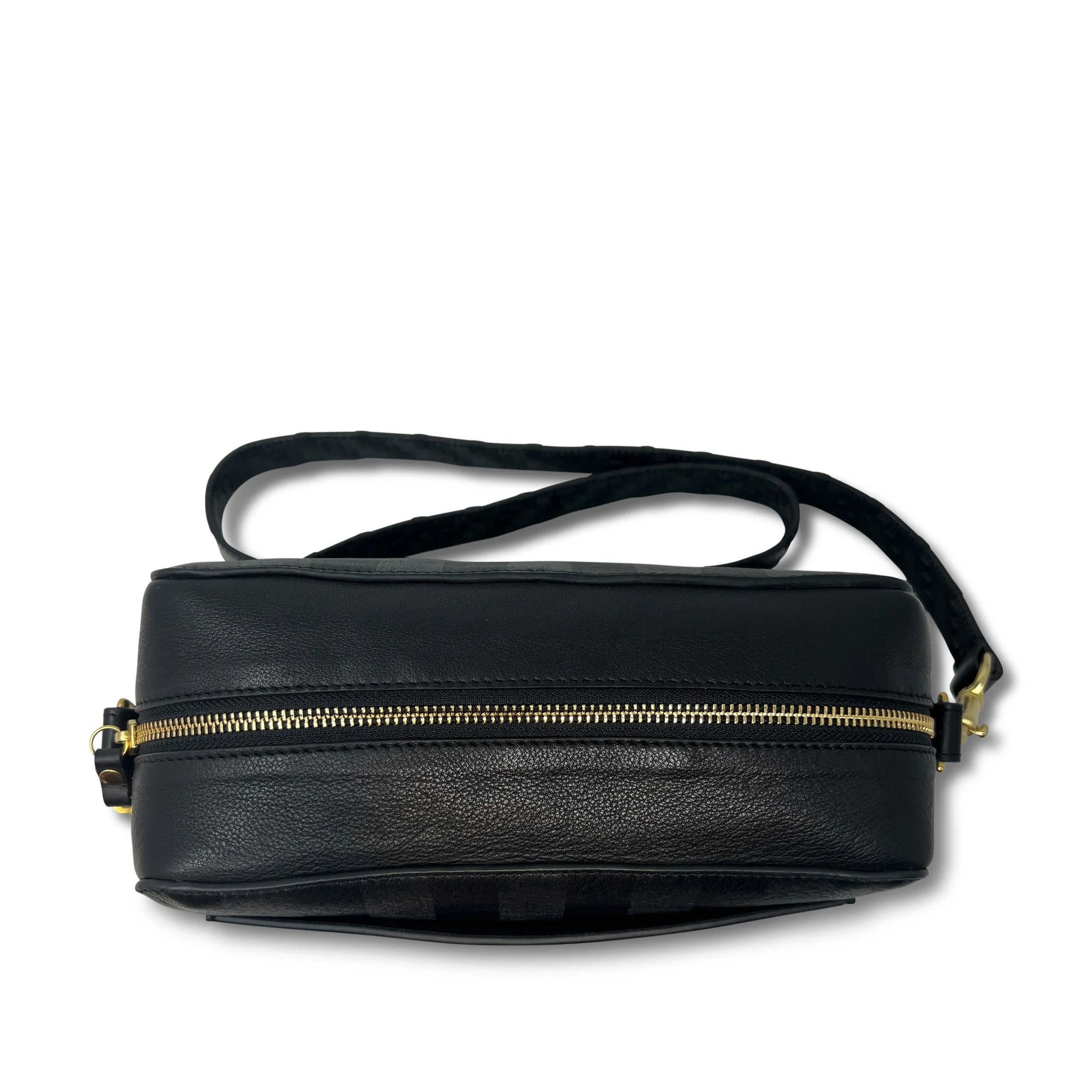 KEMPTON Amberleigh Crossbody Bag - Black Heat Striped