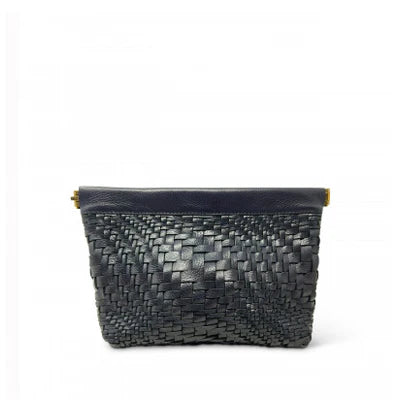 VARI SNAP MAKE UP BAG - NAVY WEAVE