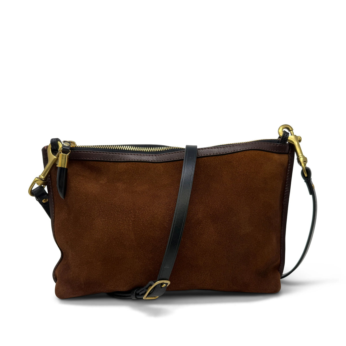 MABEL CLUTCH - BRONZE SUEDE
