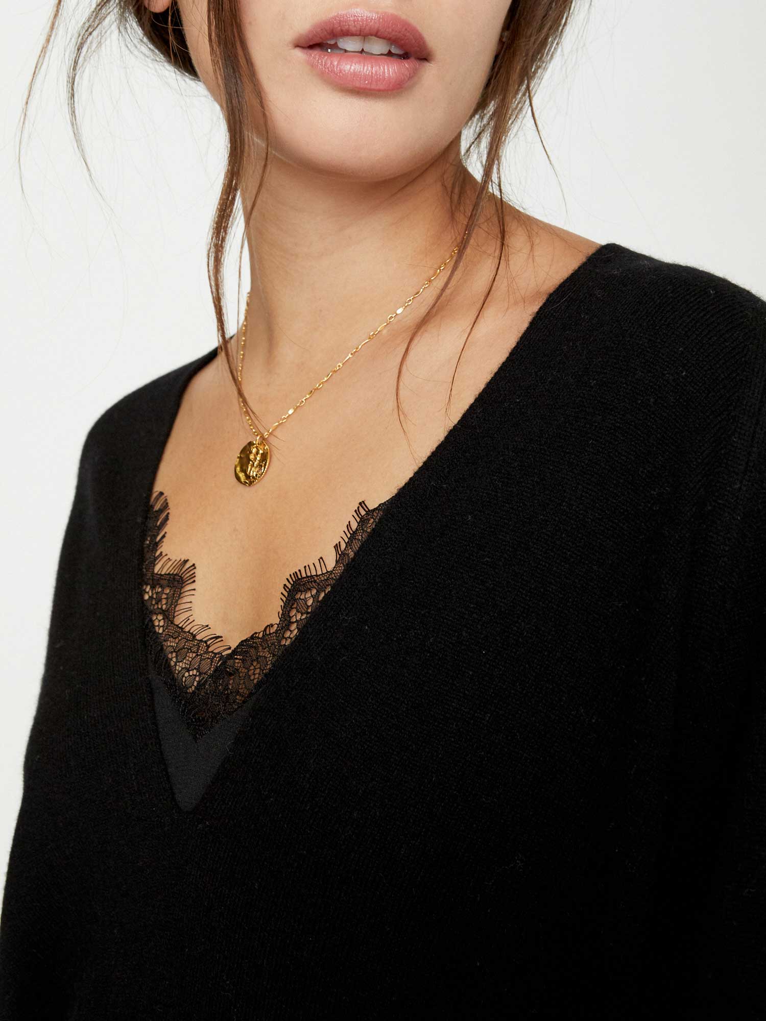 BROCHU WALKER LACE VEE LAYERED