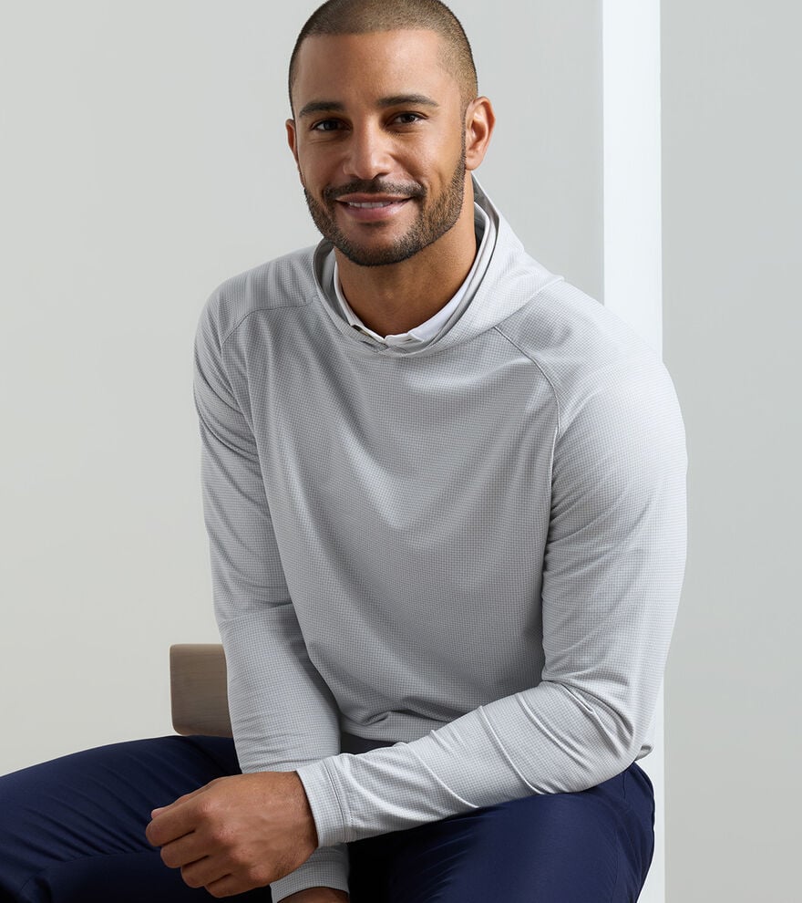 PINE HOUNDSTOOTH PERFORMANCE HOODIE