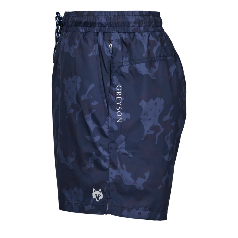 GREYSON GOAT CAMO TORCH SWIM SHORT MALTESE BLUE