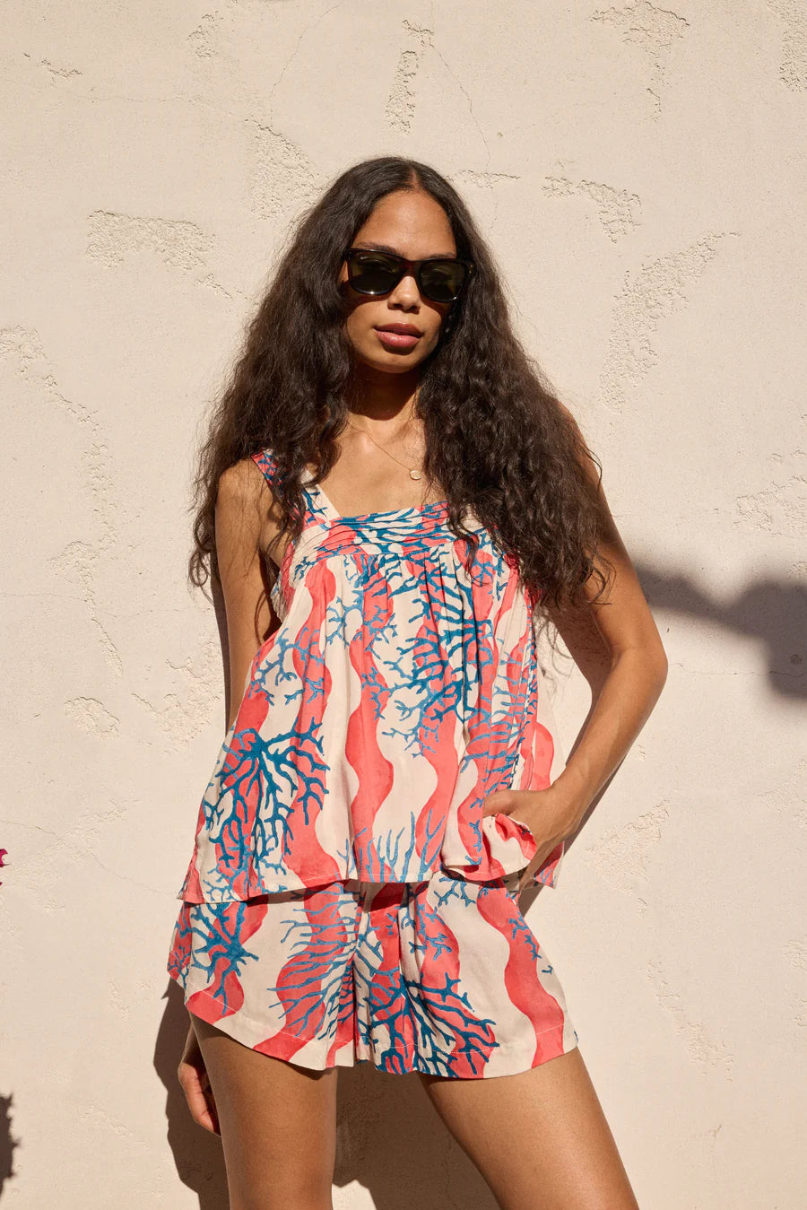 NATALIE MARTIN JASMINE TOP CORAL WAVE PEACH