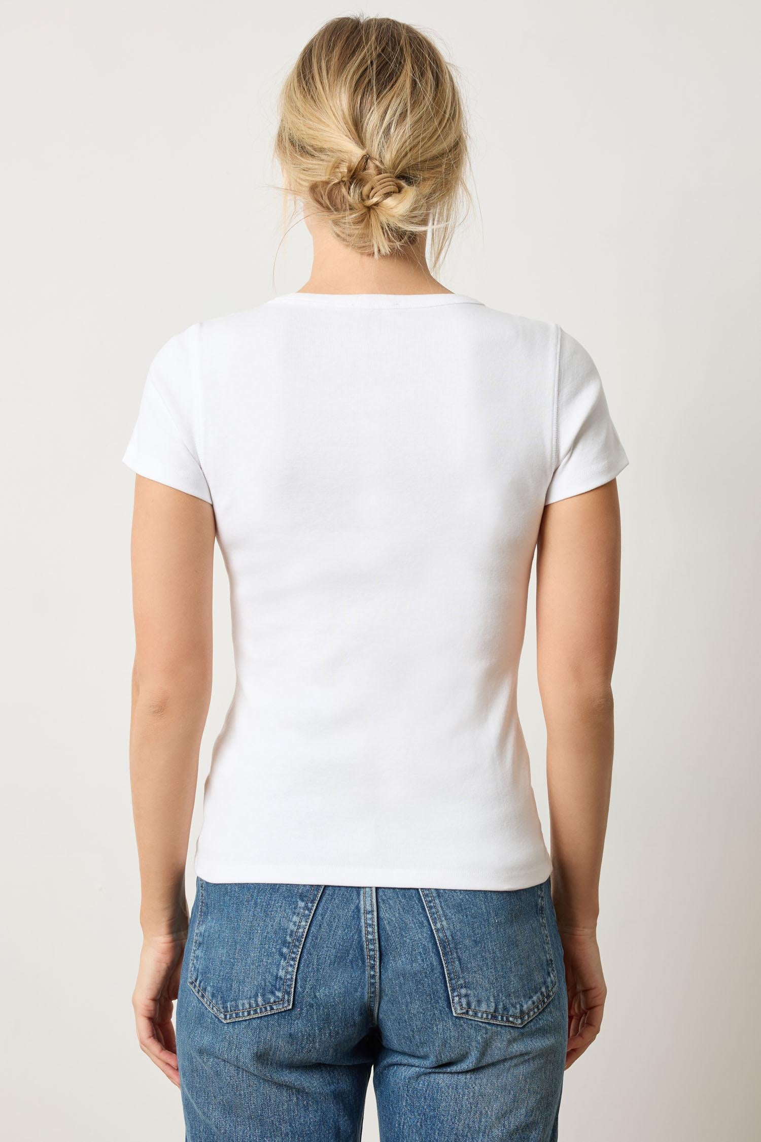 SHORT SLEEVE V-NECK