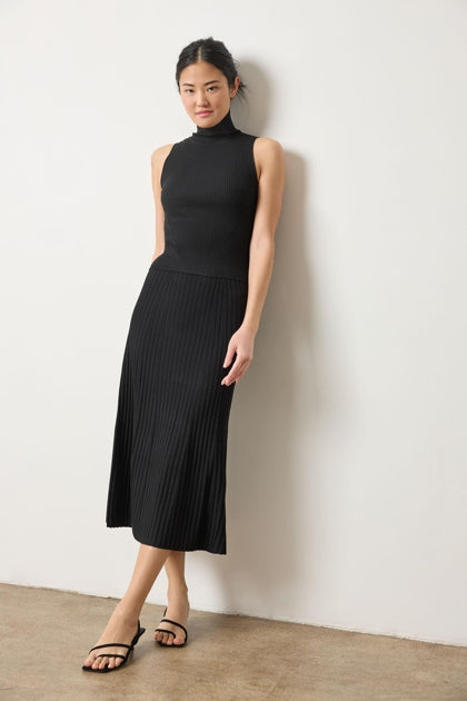 STRAIGHT RIB SKIRT