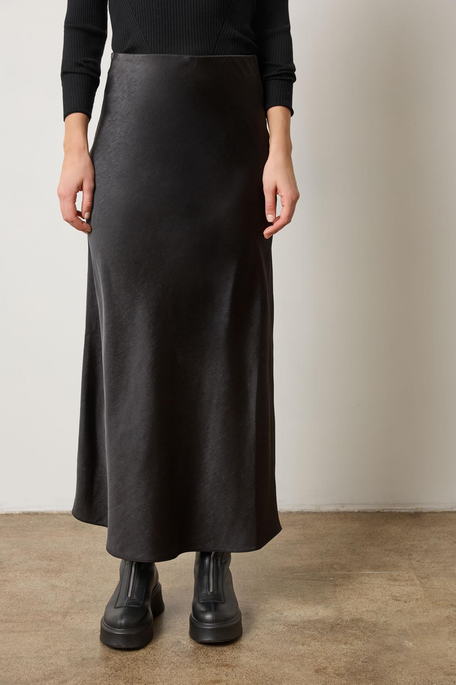 SATIN MAXI SKIRT