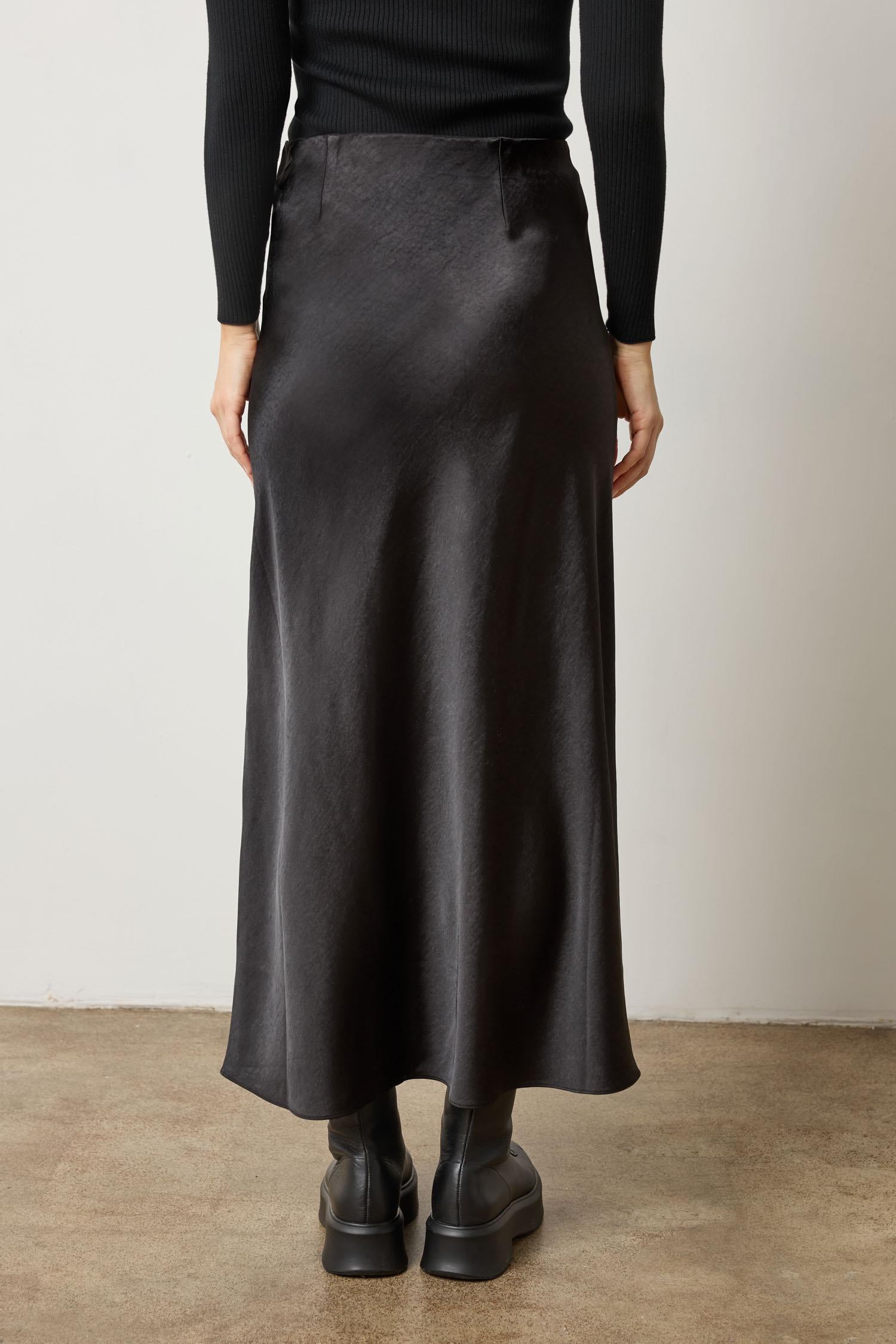 SATIN MAXI SKIRT