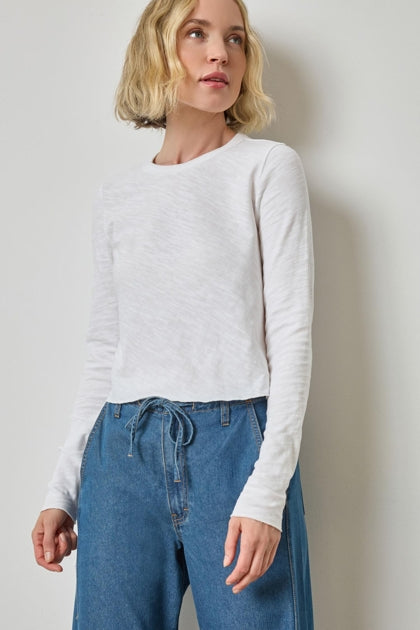 LONG SLEEVE CROP TEE