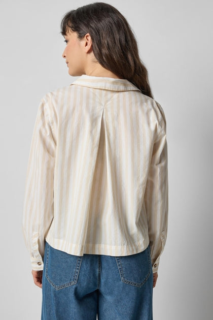 SPLIT NECK COLLARED SHIRT
