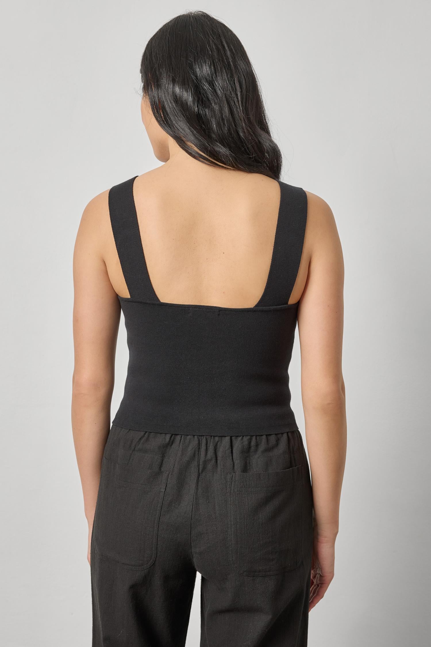 WIDE STRAP KNIT TANK