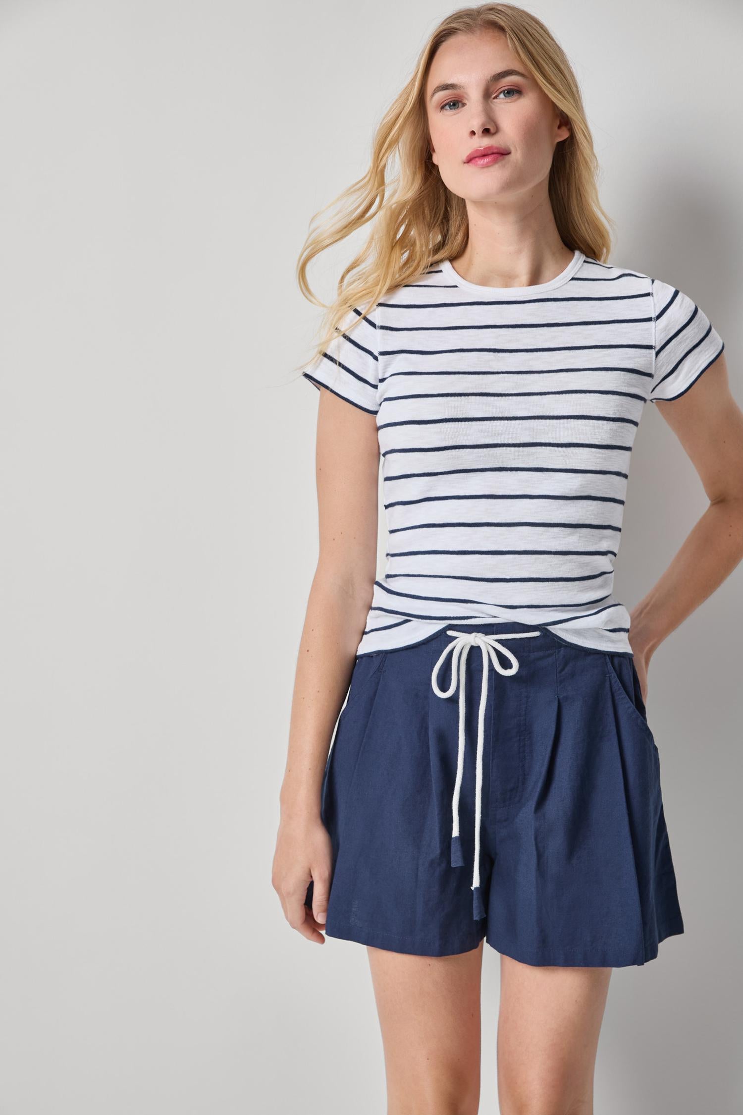 STRIPED SHORT SLEEVE