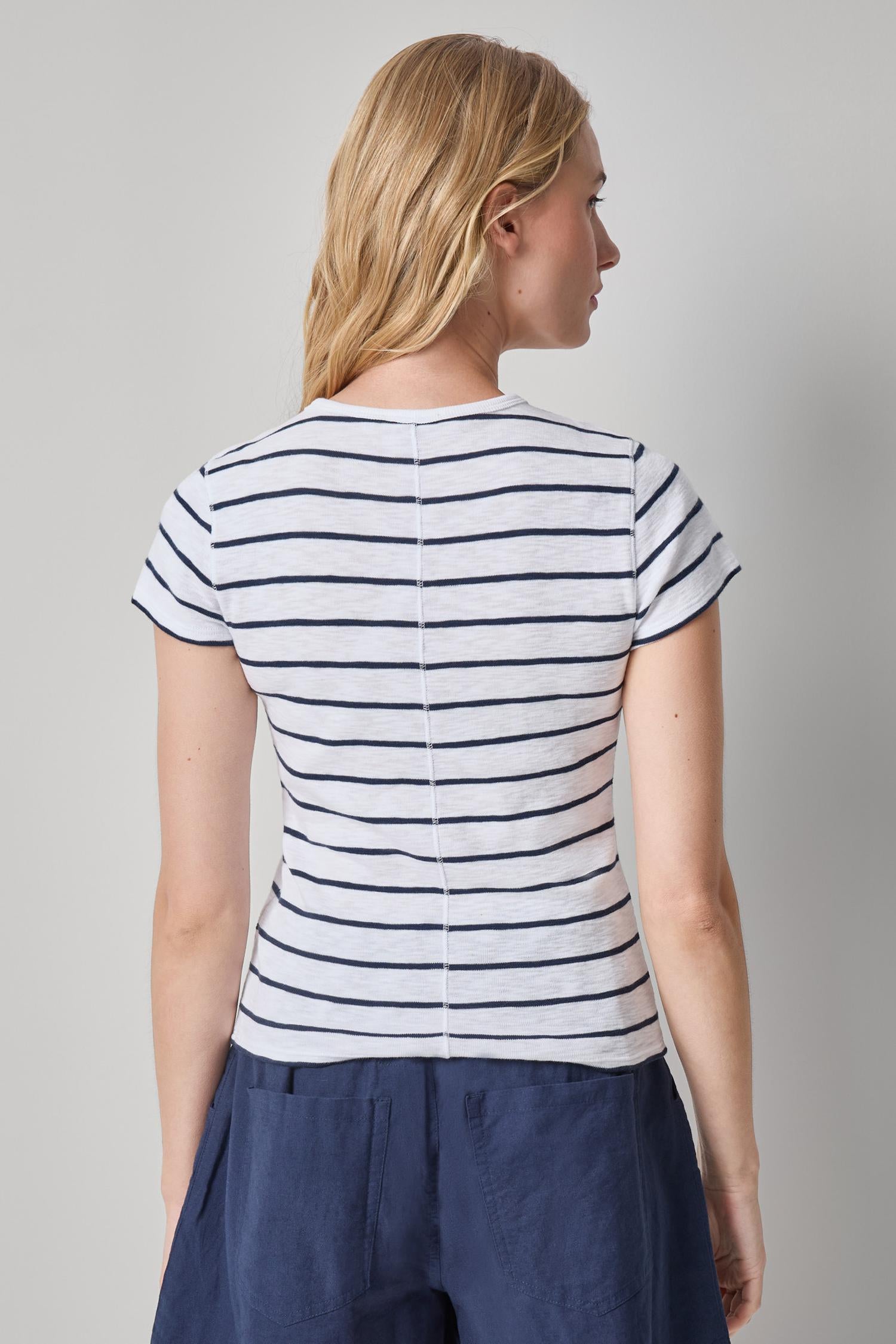 STRIPED SHORT SLEEVE