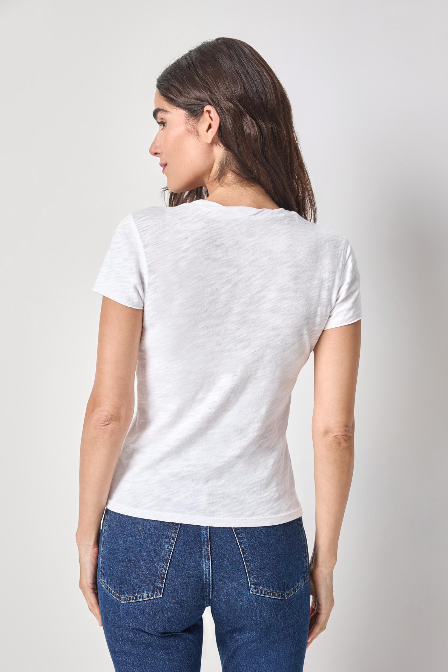 TWISTED BINDING V-NECK