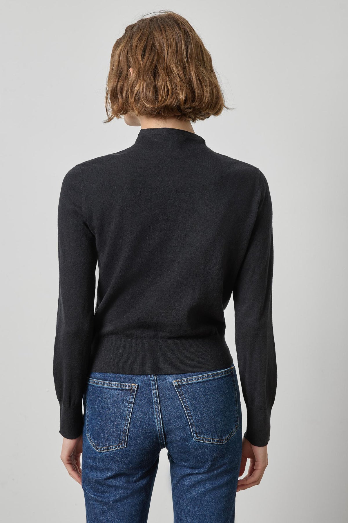 FUNNEL NECK CARDIGAN
