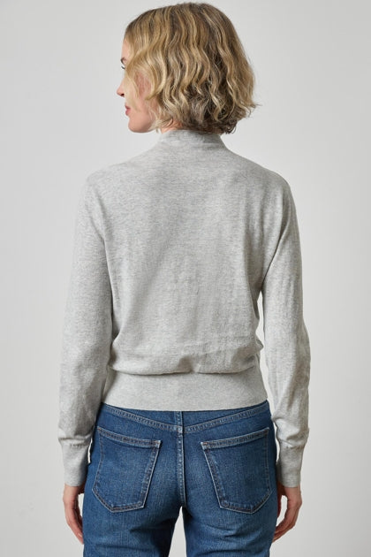FUNNEL NECK CARDIGAN