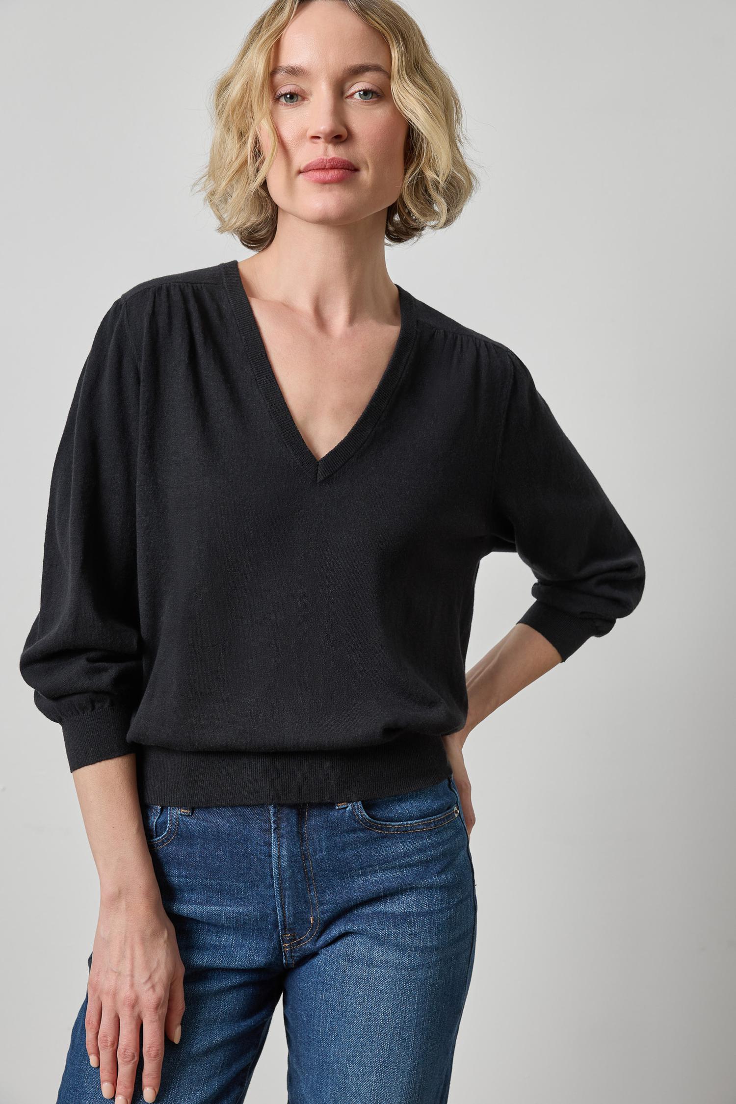 V-NECK BLOUSON