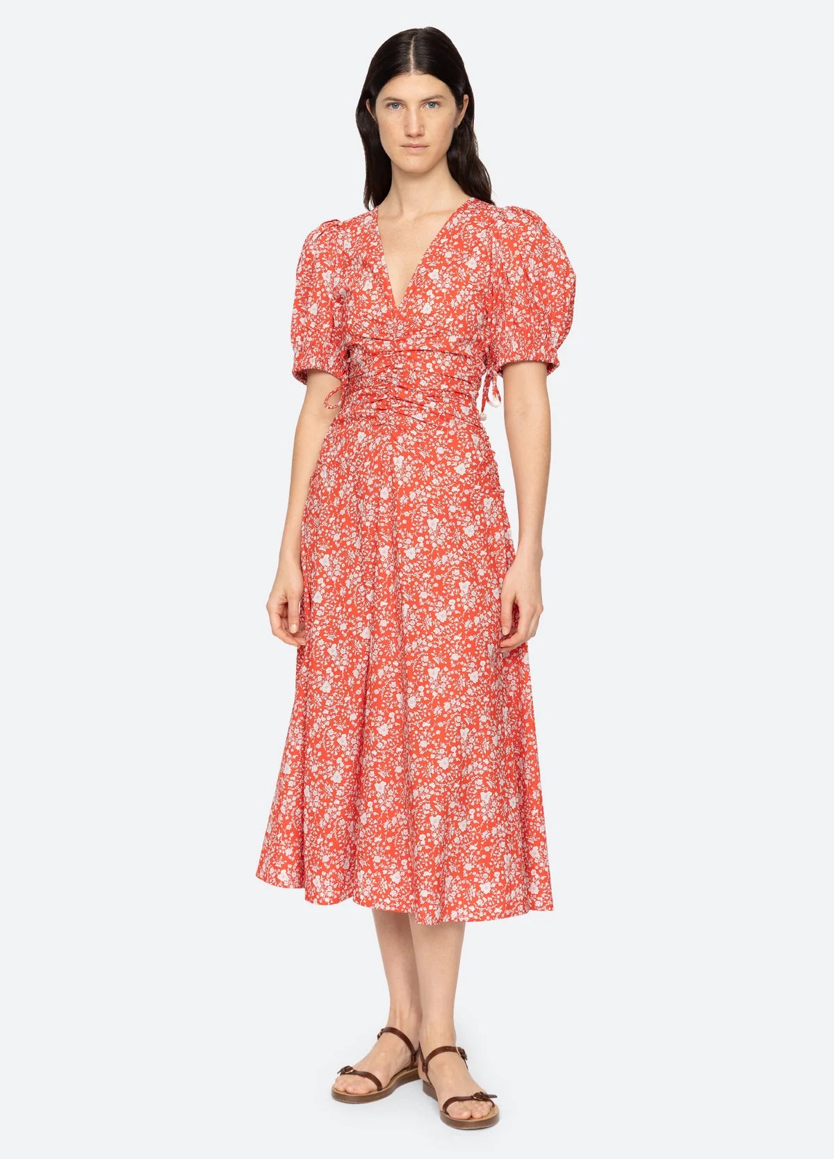 Sea NY LUCILLE LIBERTY PRINT MIDI DRESS