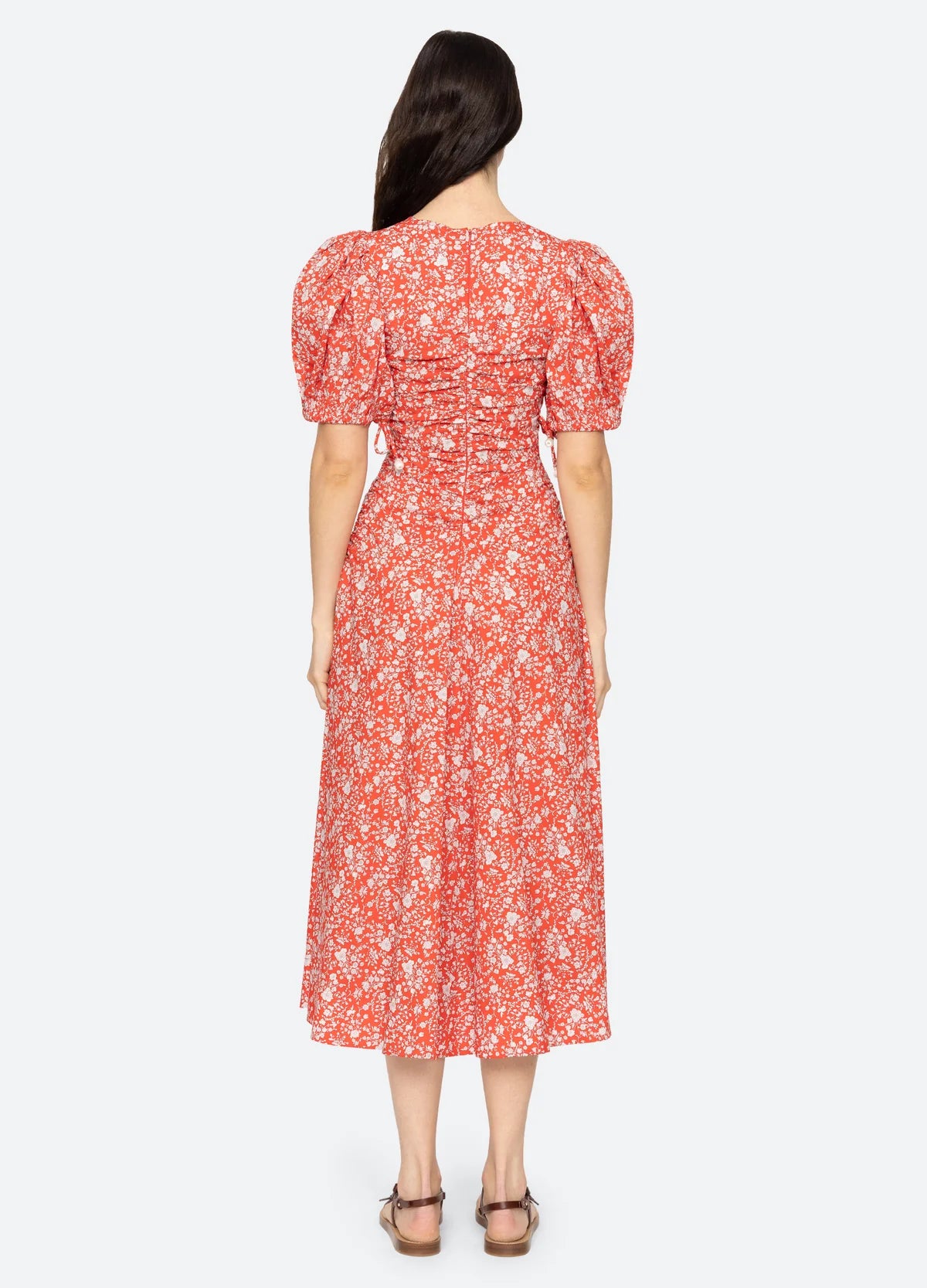 Sea NY LUCILLE LIBERTY PRINT MIDI DRESS