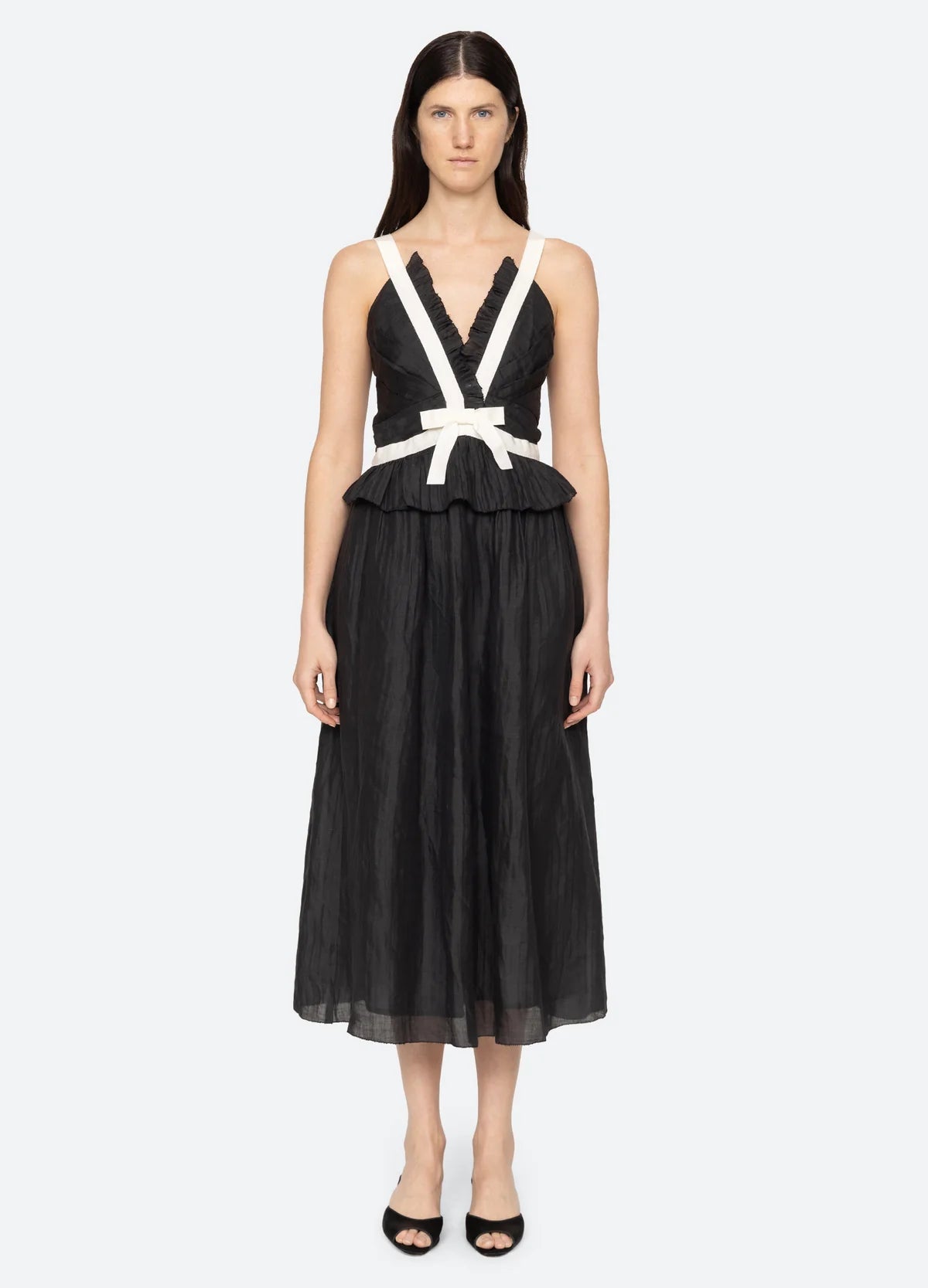 SEA NY THALIA RAMIE TANK MIDI DRESS