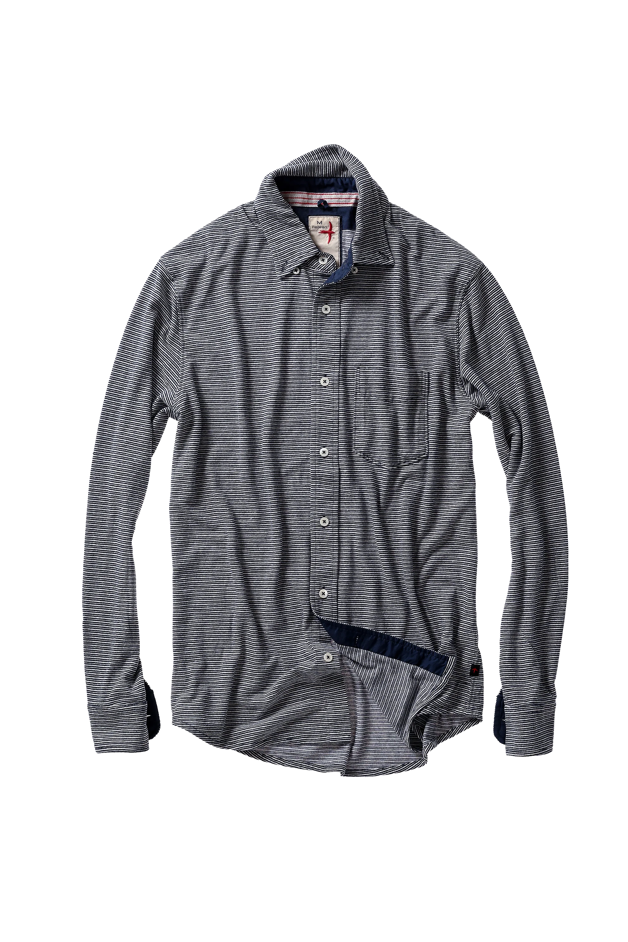 HEMP STRIPE BUTTONDOWN