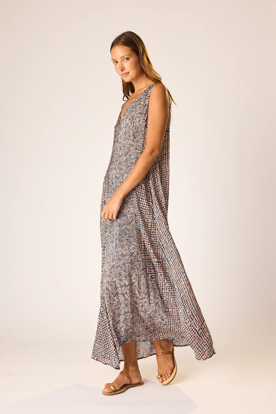 TOVA MAXI W/SASH BELT
