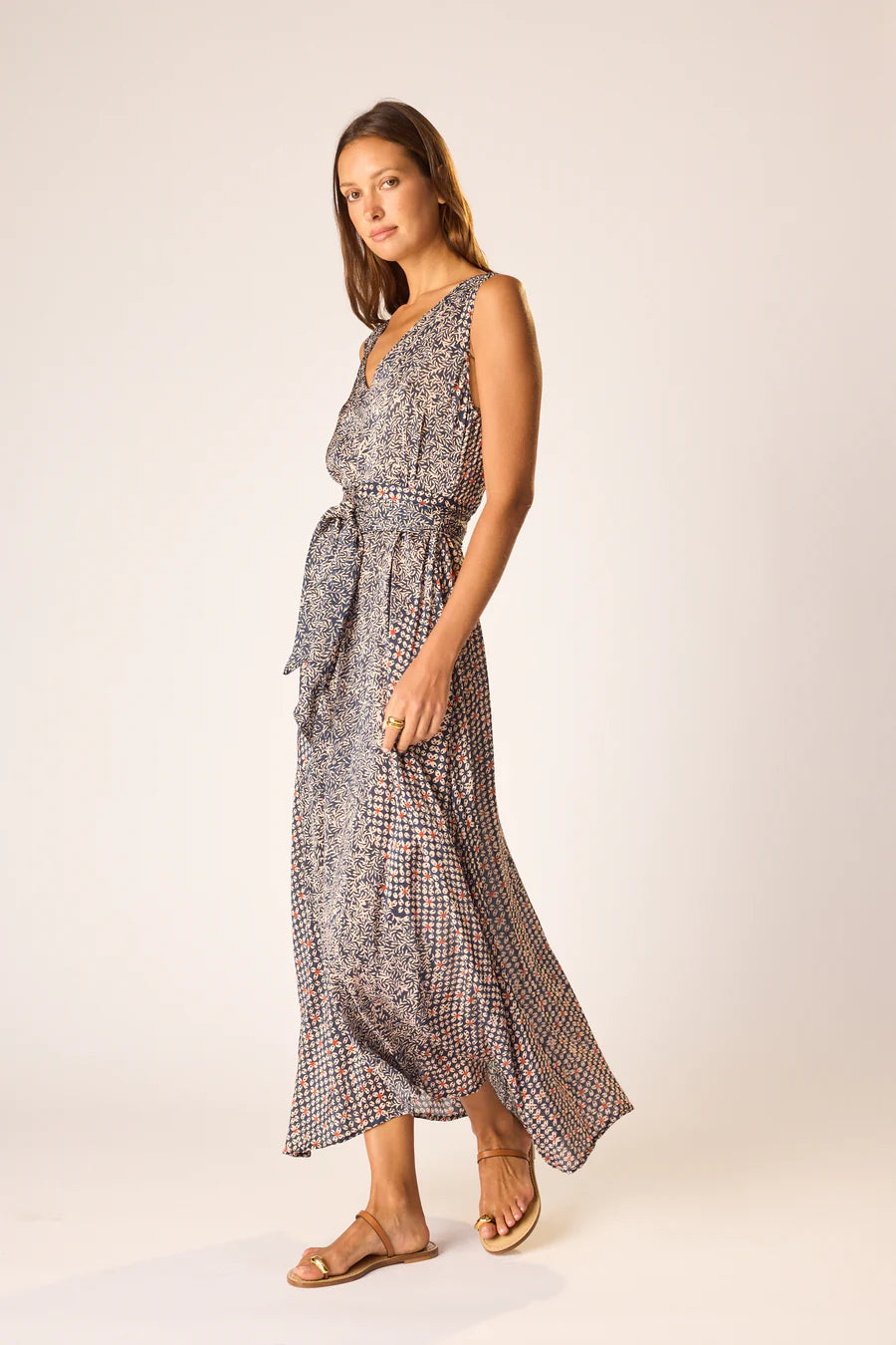 TOVA MAXI W/SASH BELT